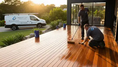 Professional deck staining and refinishing by expert painters in Wellesley, MA