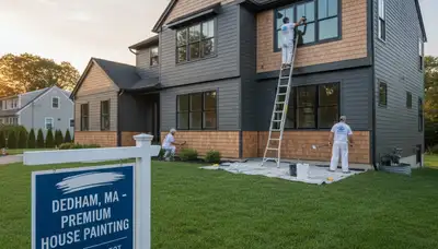 Professional house painters in Wellesley MA providing expert exterior and interior painting services