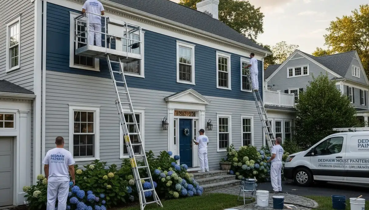 Professional house painters in Wellesley MA providing quality residential exterior painting services