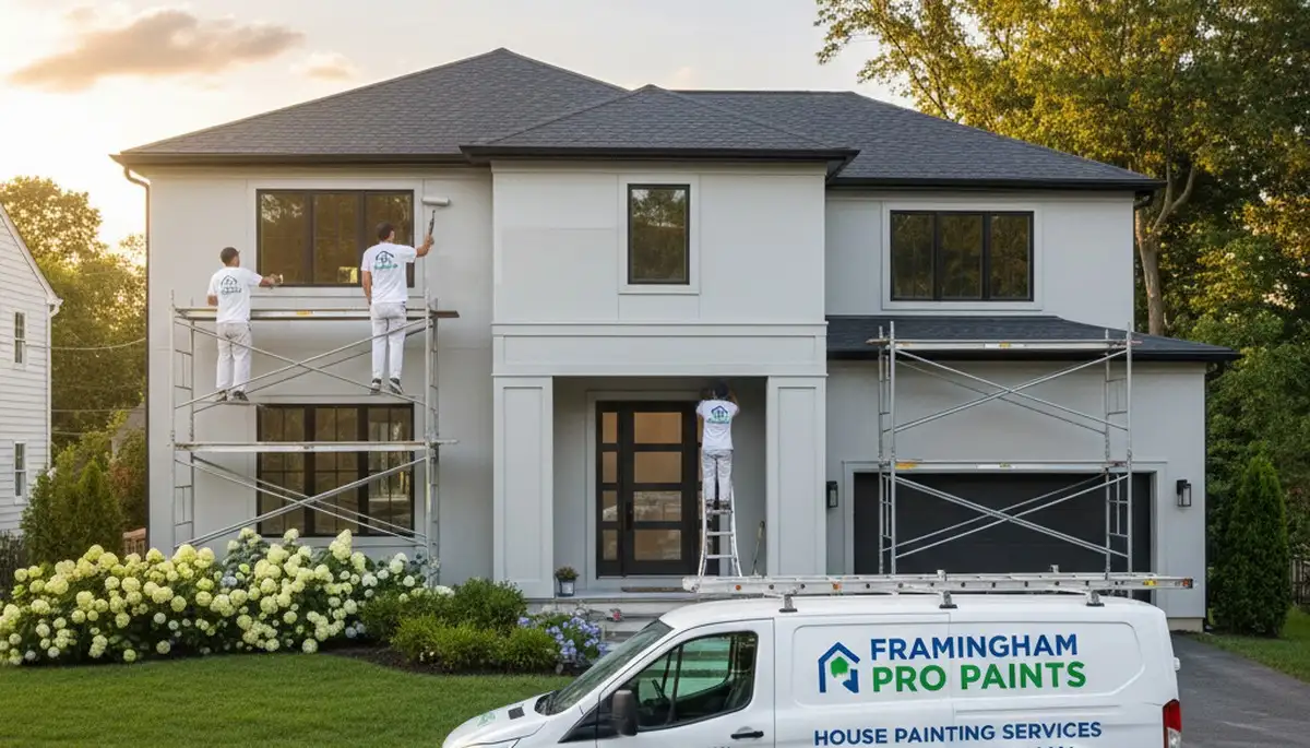 Professional house painters in Wellesley MA providing expert exterior and interior painting services