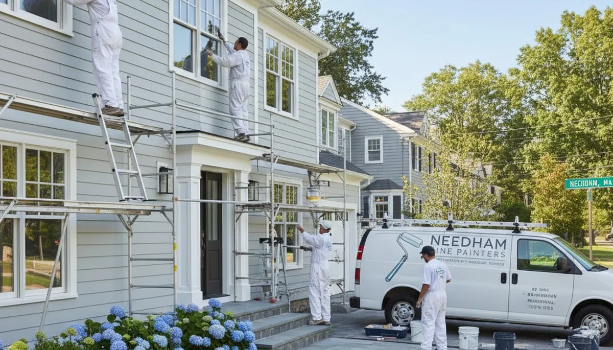 Professional house painters in Wellesley MA providing expert exterior and interior painting services