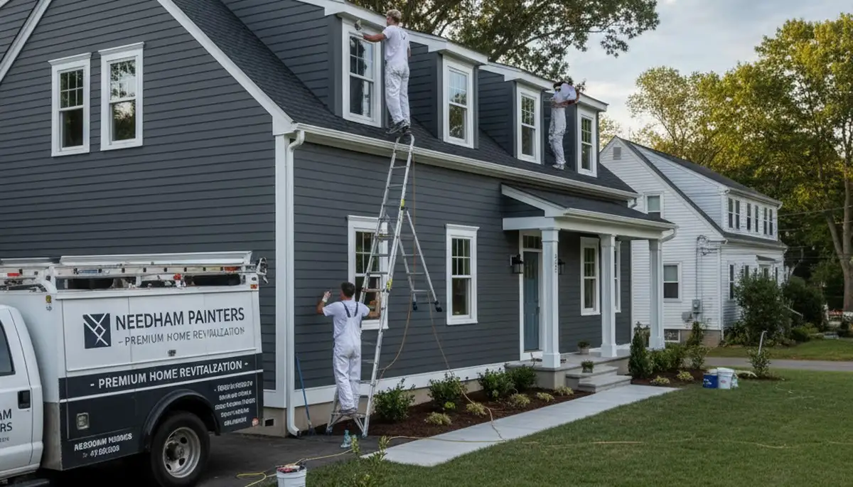 Professional house painters in Wellesley MA providing expert exterior home painting services