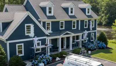 Professional house painting services in Wellesley, MA by PaintersWellesleyMA.com