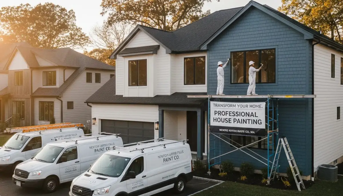 Professional house painting service in Wellesley, MA by painterswellesleyma.com
