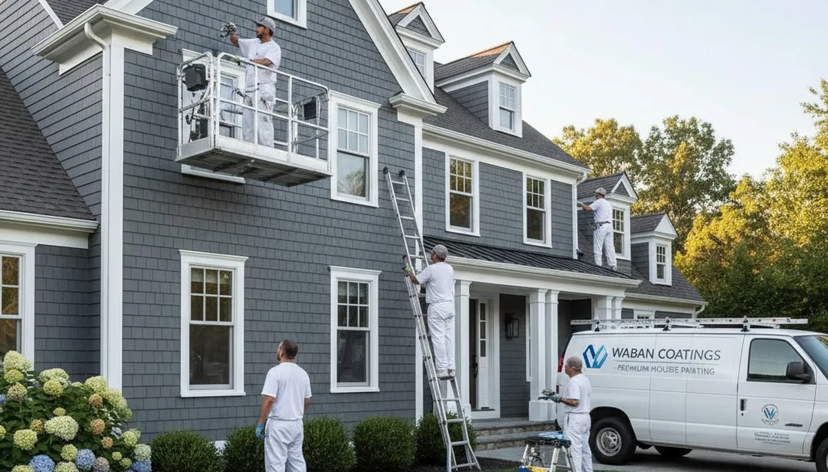 Professional house painters in Wellesley MA providing expert exterior home painting services