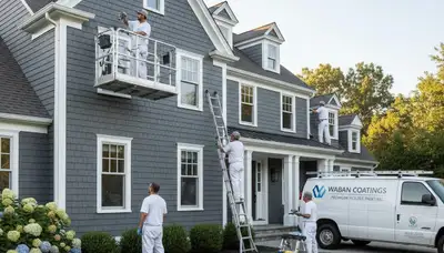 Professional house painters in Wellesley MA providing expert exterior home painting services