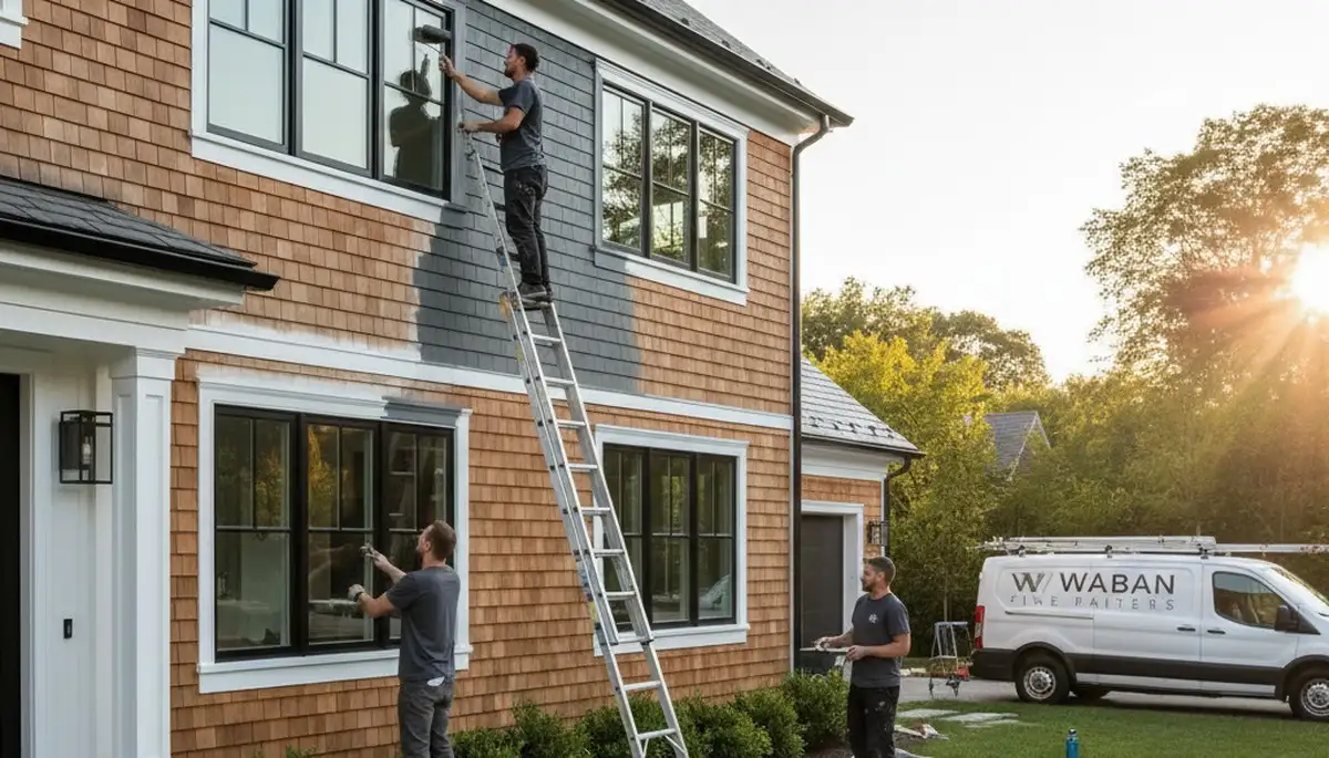 Professional house painters in Wellesley MA improving home exteriors with expert painting services