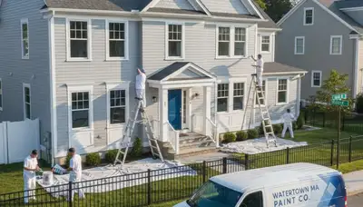 Professional house painters in Wellesley MA providing expert residential exterior painting services