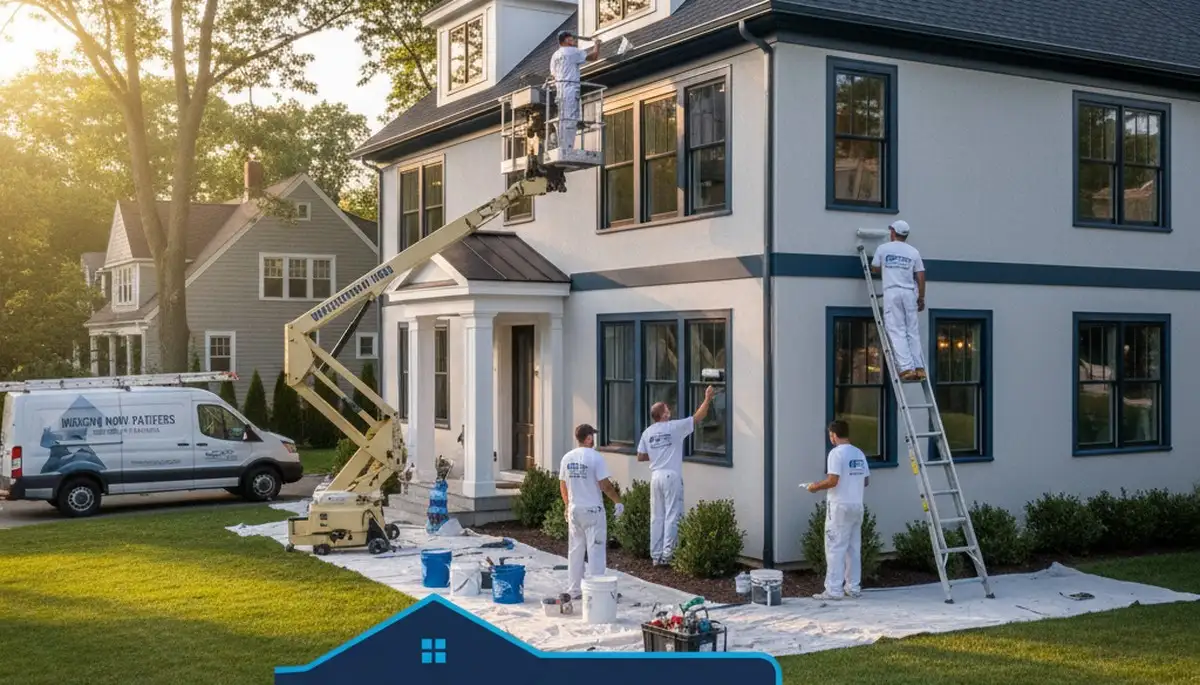 Professional house painters in Wellesley MA providing expert exterior home painting services