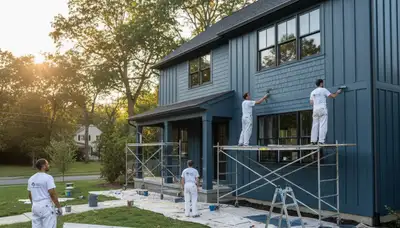 Professional house painters in Wellesley MA providing expert exterior home painting services