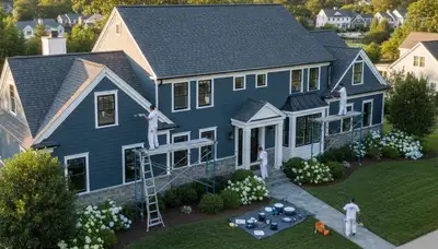 Professional house painters in Wellesley MA providing quality home exterior painting services