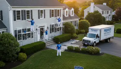 Professional house painters in Wellesley MA providing exterior and interior home painting services