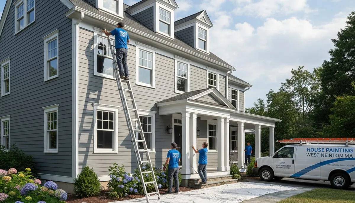 House painters in Wellesley, MA providing professional exterior and interior painting services