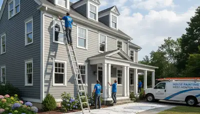 House painters in Wellesley, MA providing professional exterior and interior painting services