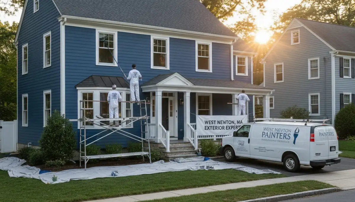 House painting contractor in Wellesley, MA delivering professional interior and exterior painting services