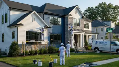 Professional house painting services in Wellesley, MA by Painters Wellesley MA