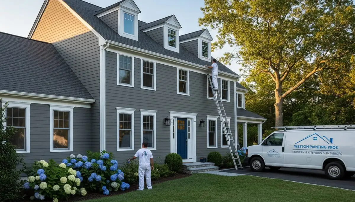 House painters in Wellesley, MA providing professional residential painting services